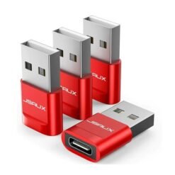 Jsaux Usb C To A Adapter DC0005 Red 4 Pack (Imported)