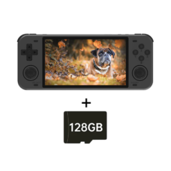 Powkiddy RK3326 RGB10MAX Retro Open Source System Handheld Game Console Black 128GB (Imported)