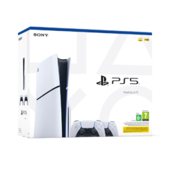 Sony Playstation 5 4K HDR Console With Two Dualsense Wireless Controllers Bundle