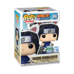 Funko Pop! Sasuke Uchiha (Sasuke's Paw Encyclopedia) with Pop! Protector